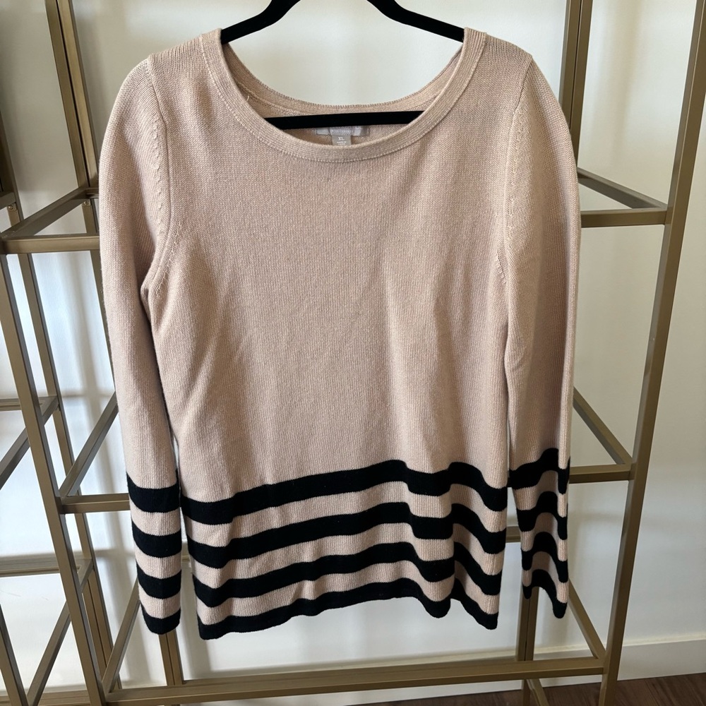 Banana Republic Wool Cashmere Sweater in Beige